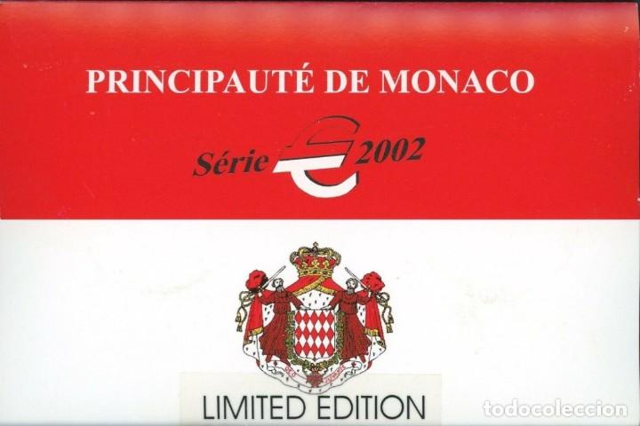 Euros: CARTERITA MONACO 2002 - CONTIENE MONEDA DE 1 EURO y 2 EUROS MONACO 2002 EN CAPSULA. TIRADA 1.000