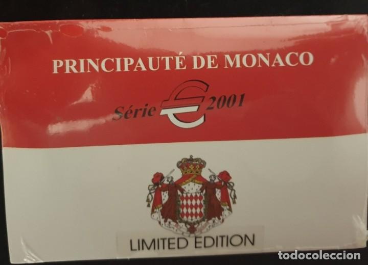 Euros: CARTERITA MONACO 2001 - CONTIENE MONEDA DE 1 EURO y 2 EUROS MONACO 2001 EN CAPSULA. TIRADA 1.000