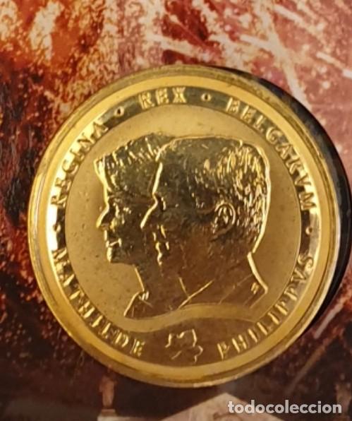 Euros: MEDALLA SACADA DE CARTERA BELGICA 2014