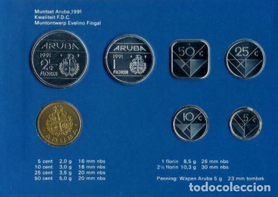 Euros: CARTERA ARUBA 1991 FDC - Foto 2