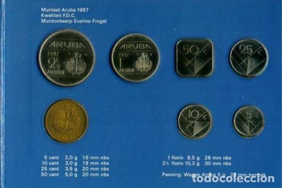 Euros: CARTERA ARUBA 1987 FDC - Foto 2