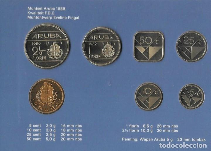 Euros: CARTERA ARUBA 1989 FDC - Foto 2
