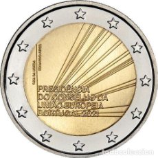 Euros: PORTUGAL 2 EUROS 2021 PRESIDENCIA PORTUGUESA DE LA UNIÓN EUROPEA. Lote 401564224