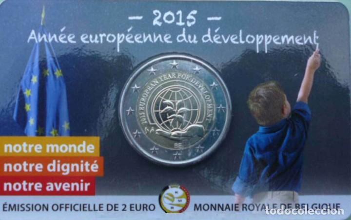 Euros: COINCARD 2 EUROS BELGICA 2015 - A&Ntilde;O EUROPEO DESARROLLO - VERSION FRANCESA