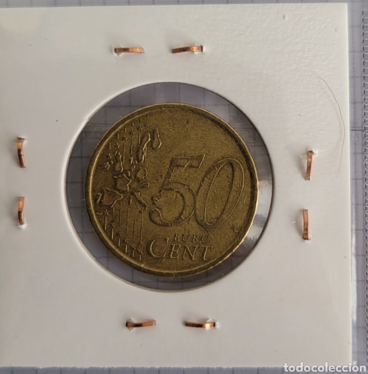 Euros: Moneda de 50 céntimos España 2001 - Foto 2 - 264482269