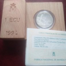 Euros: 1 ECU 1994 DON QUIJOTE CON CAJA ESTUCHE Y CERTIFICADO FNMT. Lote 268119224