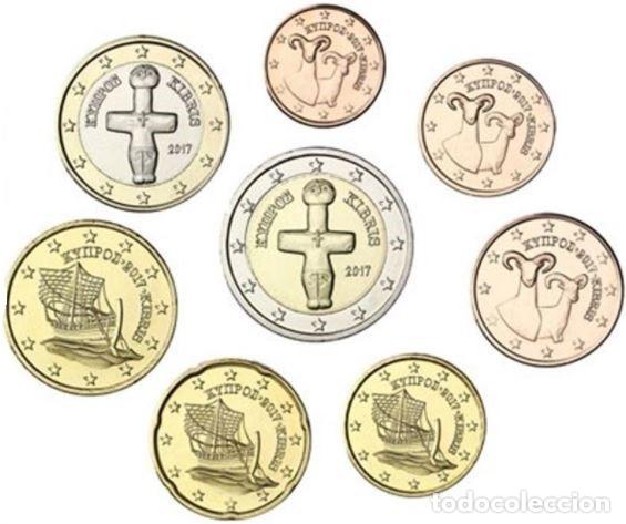 Euros: SERIE CHIPRE 2017 - 8 VALORES SIN CIRCULAR - Foto 1