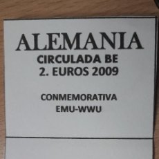 Euros: 10-00785-ALEMANIA -2 €- 2009 - EMU-WWU. Lote 274869223