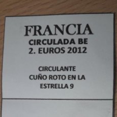Euros: 10-00827-FRANCIA-2 €- 2012 - CUÑO ROTO EN ESTRELLA 9. Lote 274874048