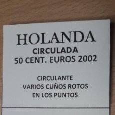 Euros: 10-00847-HOLANDA -50 CENT €- 2002 - CUÑOS ROTOS EN LOS PUNTOS. Lote 274875173