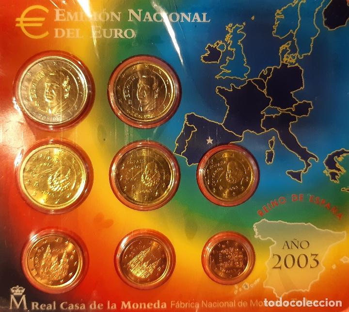 Euros: Blister Espa&ntilde;a 2003 BU - Foto 1