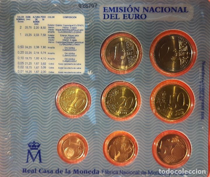 Euros: Blister Espa&ntilde;a 2003 BU - Foto 2