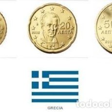 Euros: SET / TRIO EUROS GRECIA 2011 10, 20 Y 50 CENT. Lote 284404548