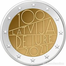 Euros: 2 EUROS CONMEMORATIVA LETONIA 2021 IURE SC. Lote 401345149