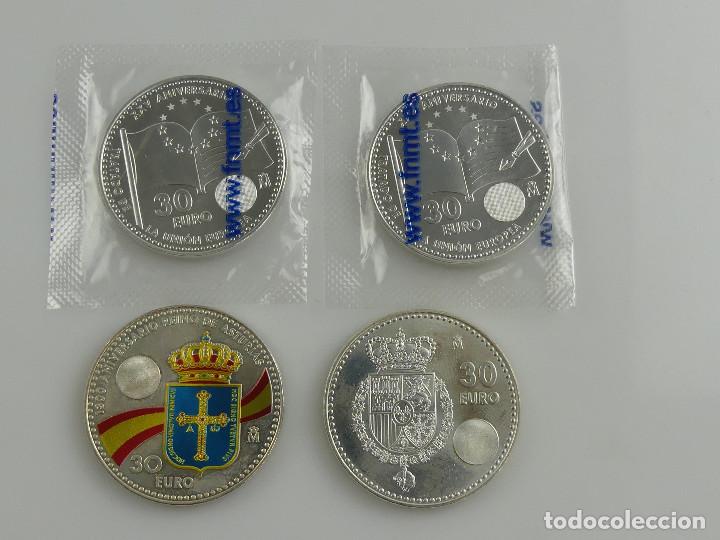COLECCION LOTE DE 4 MONEDAS DE 30 EUROS DE PLATA (Numismática - España Modernas y Contemporáneas - Ecus y Euros)