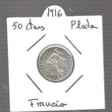 Euros: PLATA FRANCIA 1916. Lote 302199063
