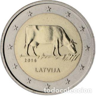 Euros: MONEDA 2 EUROS LETONIA 2016 - VACA - Foto 1