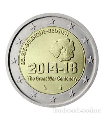 Euros: MONEDA 2 EUROS BELGICA 2014 - CENTENARIO COMIENZO PRIMERA GUERRA MUNDIAL - SIN CIRCULAR