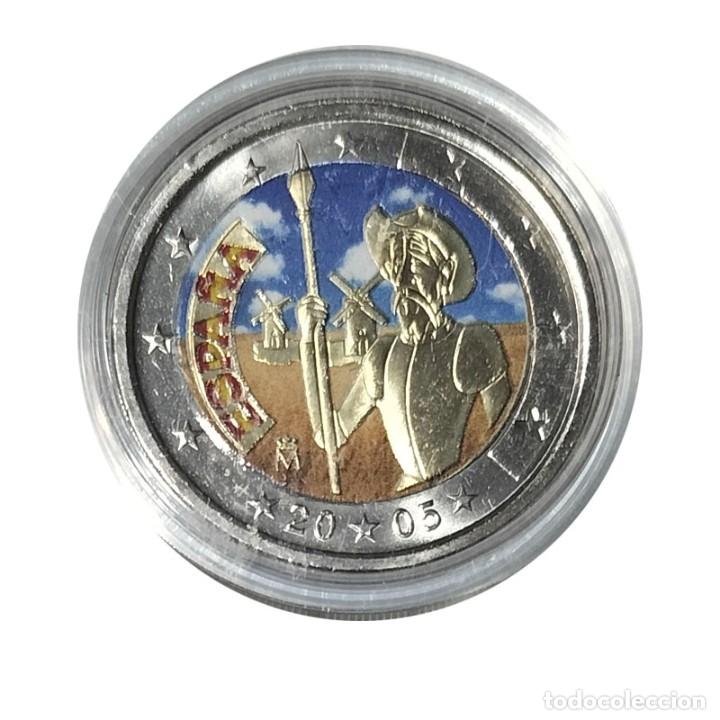 moneda 2 euros color españa 2005 - don quijote - Comprar Monedas Ecus y Euros en todocoleccion