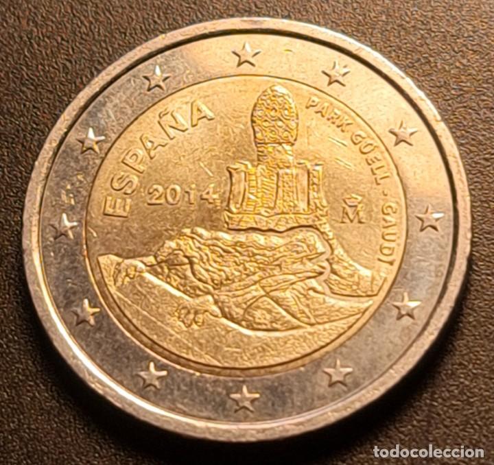 Euros: Espa&ntilde;a 2014 2 euros BC moneda conmemorativa Park G&uuml;ell parque Gaud&iacute;