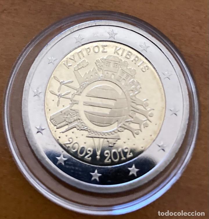 Euros: 2&euro; PROOF CHIPRE 2012 - X ANIV. EURO - Foto 2