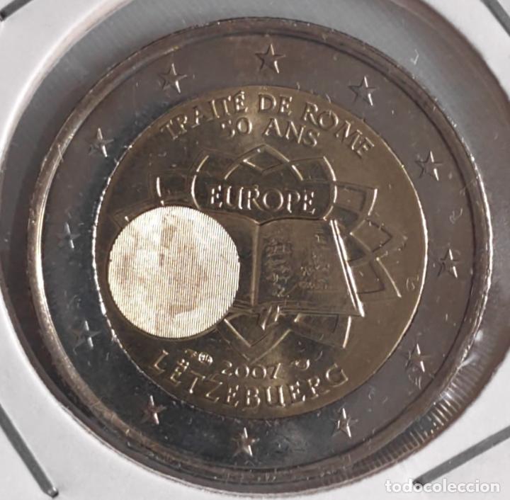 Euros: Moneda conmemorativa de 2 &euro; Luxemburgo 2007, Tratado de Roma, SC