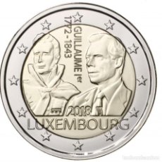 Euro: MONEDA 2 EUROS LUXEMBURGO 2018 - 175 ANIVERSARIO MUERTE DUQUE GUILLERMO I - SIN CIRCULAR