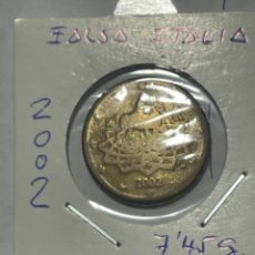 Euros: * FALSA *. 50 CENT ITALIA AÑO 2002. Lote 315728583