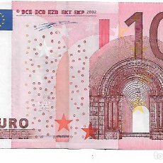 Euros: BILLETE 10 EUROS 2002 FIRMA DUISENBERG SERIE V PLANCHA M002I5 MUY POCO CIRCULADO. Lote 320346913