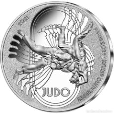 Euros: FRANCIA 10 EURO PLATA 2021 JUEGOS OLIMPICOS PARIS 2024 JUDO PROOF CON CAJA. Lote 323353773