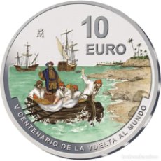 Euros: ESPAÑA 10 EURO PLATA VUELTA AL MUNDO FNMT 2021 CON CAJA. Lote 385407639