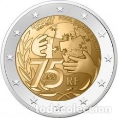 Euros: FRANCIA 2021. 2 EUROS. 75º ANIVERSARIO - UNICEF. (SC). Lote 387967304