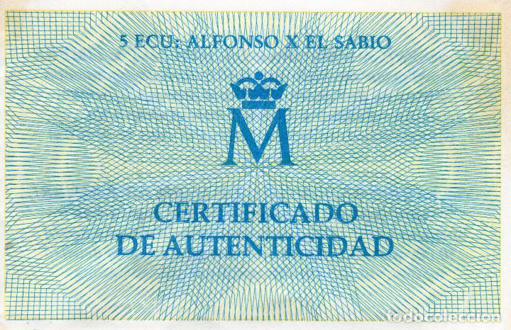 Euros: 5 ECU A&Ntilde;O 1990 FDC PLATA - Foto 3