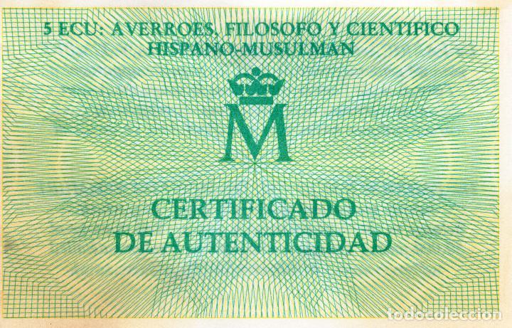 Euros: 5 ECU A&Ntilde;O 1991 FDC PLATA - Foto 3