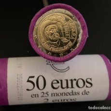 Euros: CARTUCHO 25 MONEDAS ESPAÑA 2 EUROS 2022 SEBASTIAN ELCANO NUEVO 75. Lote 328946853