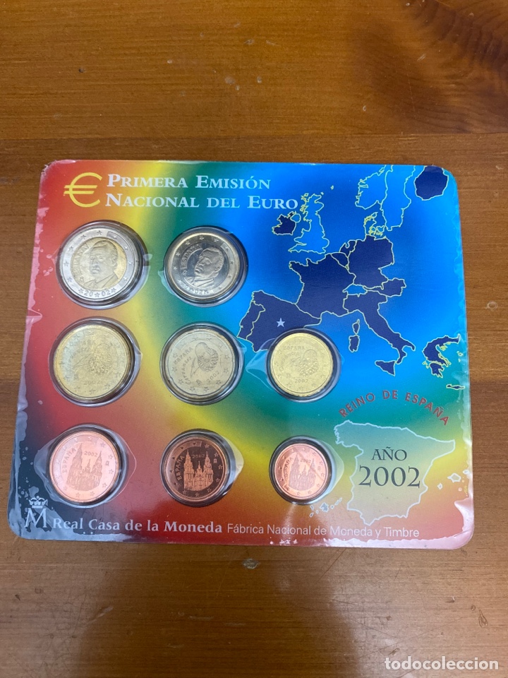 Euros: Set 8 monedas euros de Espa&ntilde;a 2002 - Foto 1