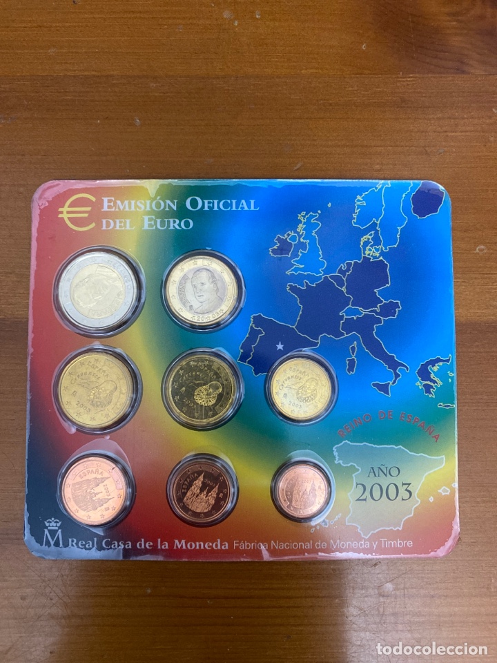 Euros: Set 8 monedas euros de Espa&ntilde;a 2003 de 1 centimo a 2 &euro; - Foto 1