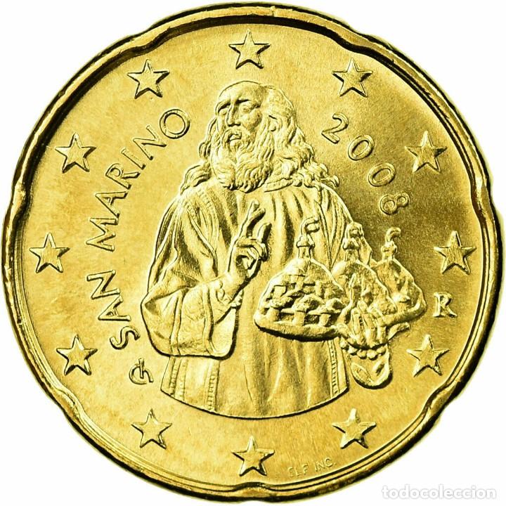 Euros: San Marino 20 cent 2008 SC - Foto 1