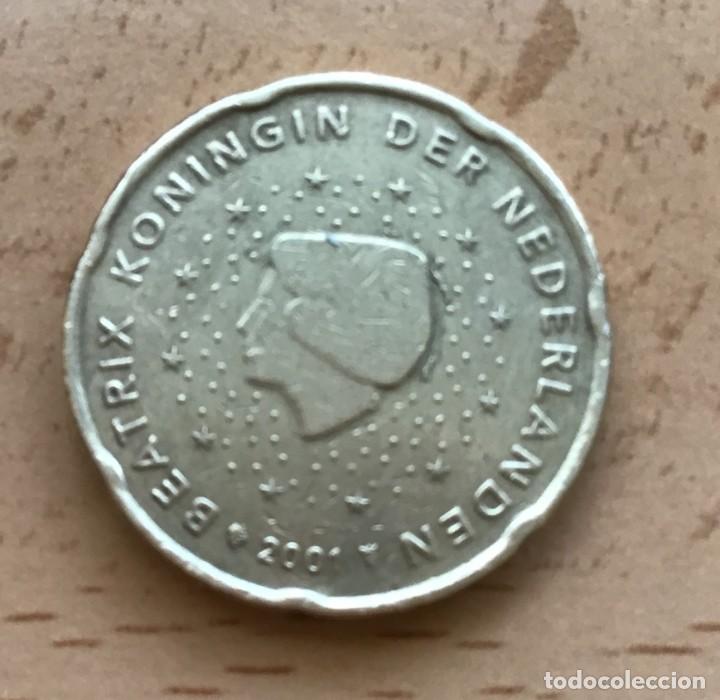 Euros: 20 c&eacute;ntimos de Euro de Holanda. A&ntilde;o 2001 - Foto 1