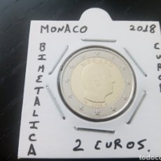 Euros: MONEDA 2 EUROS MÓNACO AÑO 2018 EBC ENCARTONADA. Lote 341023503