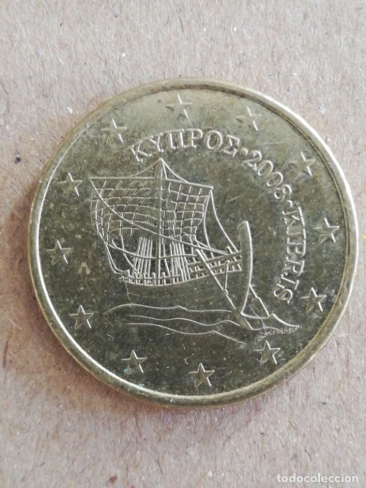 Euros: Moneda 50 eurocent Chipre 2008 - Foto 1