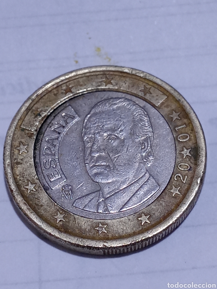 Euros: Rara1Euro con error Espa&ntilde;a 2001 - Foto 2
