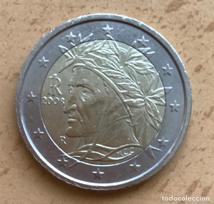 Euros: 2 euros de Italia. A&ntilde;o 2008