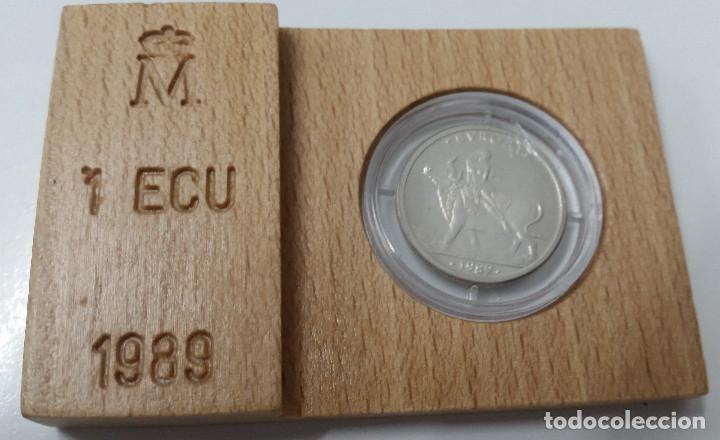 Euros: 1 ECU A&Ntilde;O 1989 FDC PLATA - Foto 3