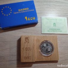 Euros: 1 ECUS 1992 PLATA. Lote 350130694