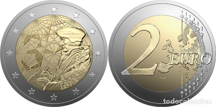 Euros: LETONIA 2 EUROS 2022 CONM. - PROGRAMA ERASMUS - - Foto 1