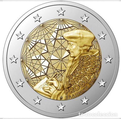 Euros: GRECIA 2 EUROS 2022 CONM. - PROGRAMA ERASMUS - - Foto 1