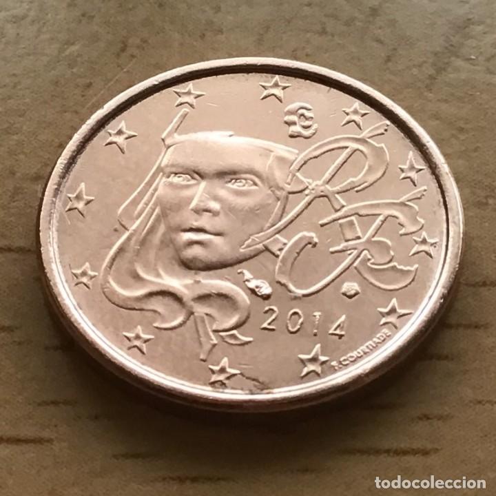 Euros: 1 c&eacute;ntimo de euro de Francia. A&ntilde;o 2014 - Foto 1