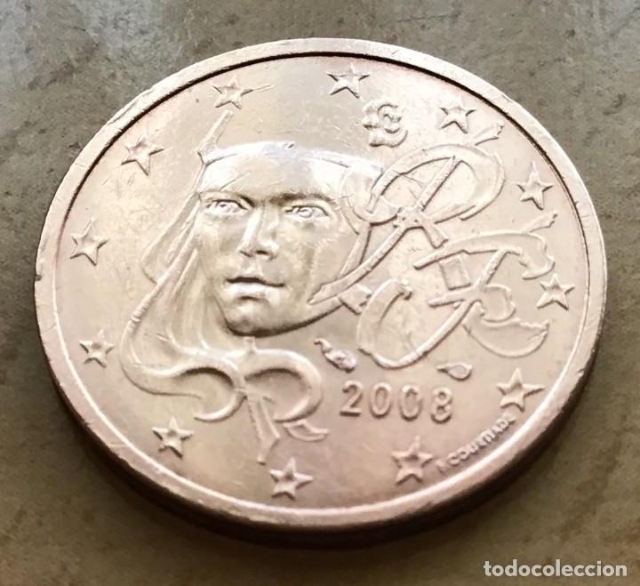 Euros: 2 c&eacute;ntimos de euro de Francia. A&ntilde;o 2008 - Foto 1