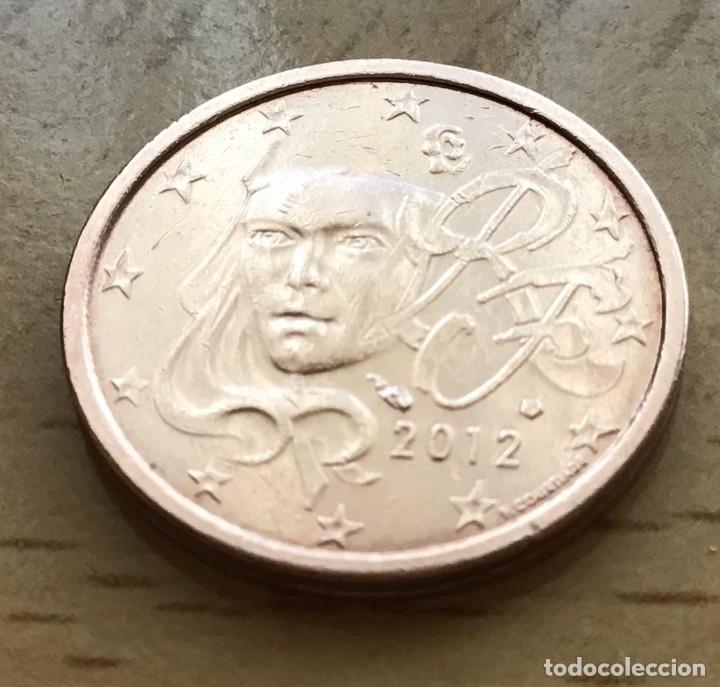 Euros: 2 c&eacute;ntimos de euro de Francia. A&ntilde;o 2012 - Foto 1